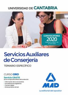 Servicios Auxiliares De Conserjería De La Universidad De Cantabria. Temario Especifico