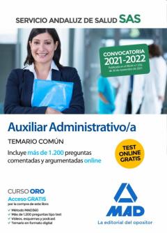 Auxiliar Administrativo/A Del Servicio Andaluz De Salud. Temario Común