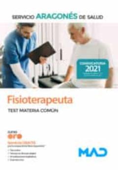 Fisioterapeuta Del Servicio Aragonés De Salud (Salud-Aragón). Test Materia Común