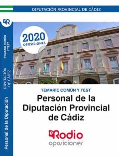 Personal De La Diputación De Cádiz. Temario Común Y Test.