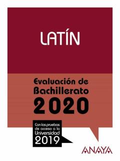 Latin: Evaluacion De Bachillerato 2020 – Prueba Acceso Universidad