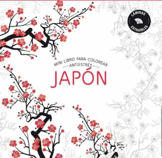 Japon: Mini Libros Antiestres Para Colorear