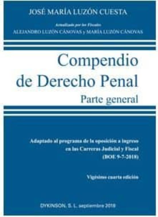 Compendio (2018) De Derecho Penal Parte General (24ª Ed.)