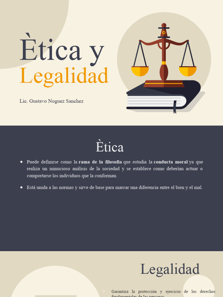 Legalidad Y Etica