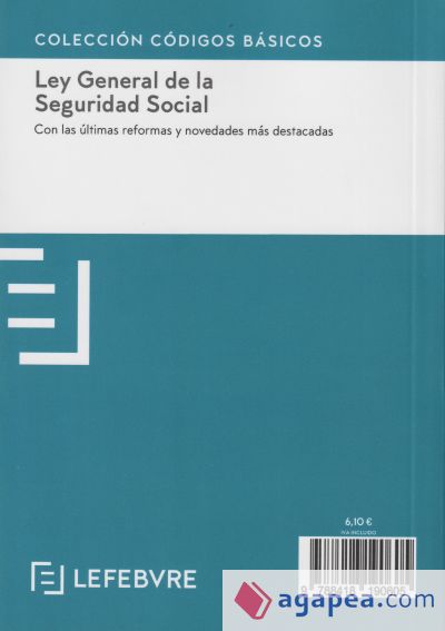 Ley General De La Seguridad Social 8ª Edc. Código Básico